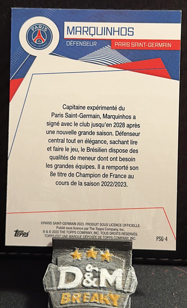 2023 Topps Paris Saint-Germain - Marquinhos