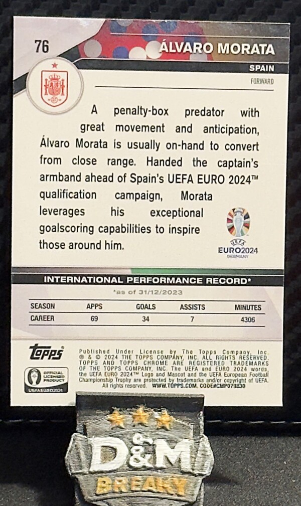 2024 Topps Chrome UEFA EURO - Álvaro Morata