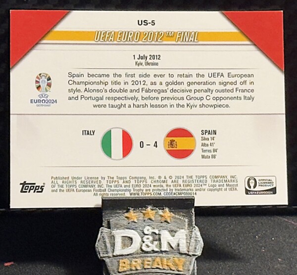 2024 Topps Chrome UEFA EURO - Spain champions