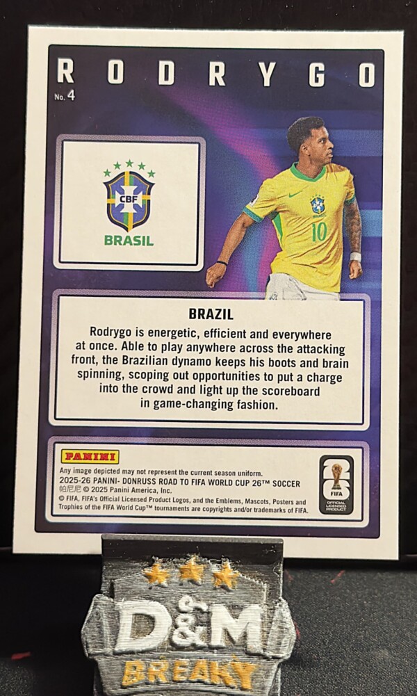 25/26 Panini donruss road to fifa - Rodrygo