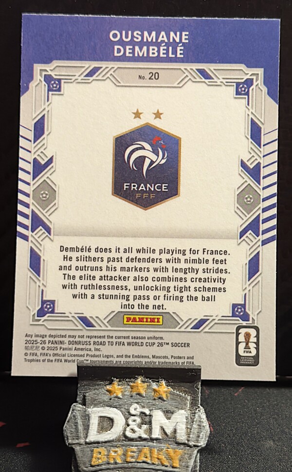 25/26 Panini donruss road to fifa - Ousmane Dembélé