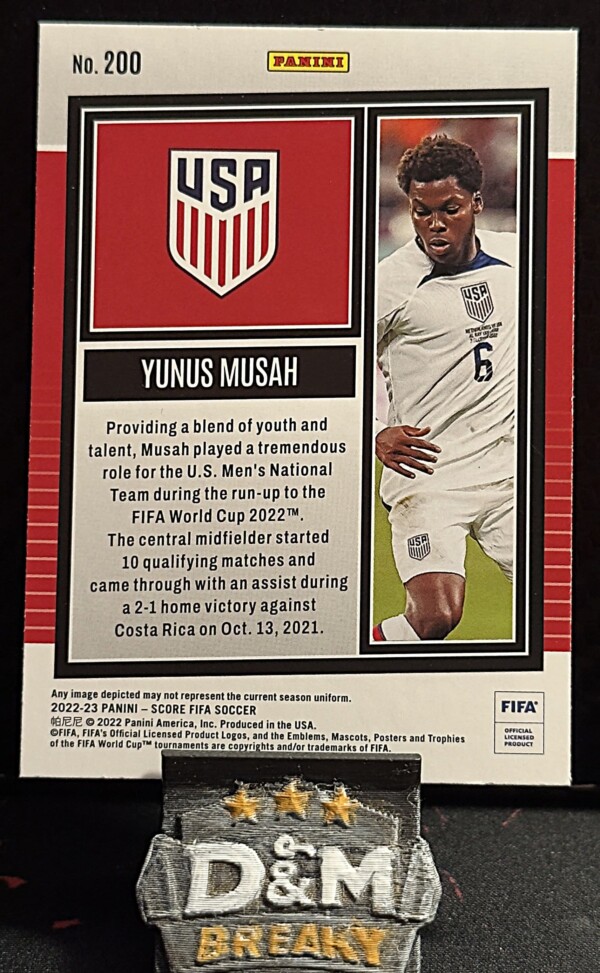 22/23 Panini score fifa - Yunus Musah