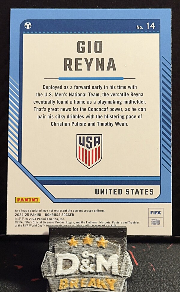 24/25 Panini donruss soccer - Gio Reyna