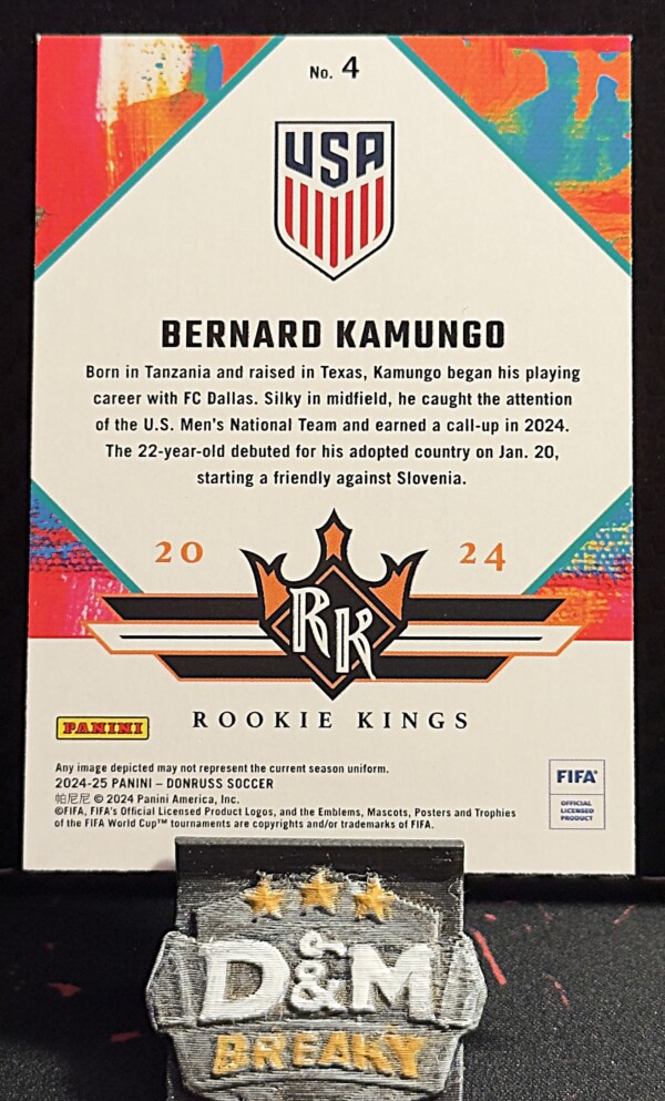 24-2025 Panini donruss soccer - Bernard Kamungo