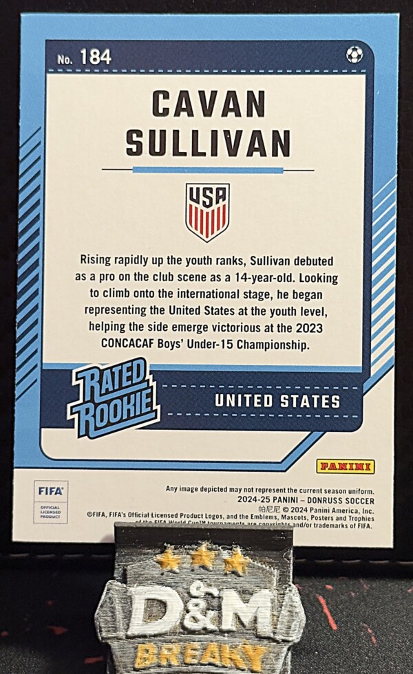 24/25 Panini donruss soccer - Cavan Sullivan