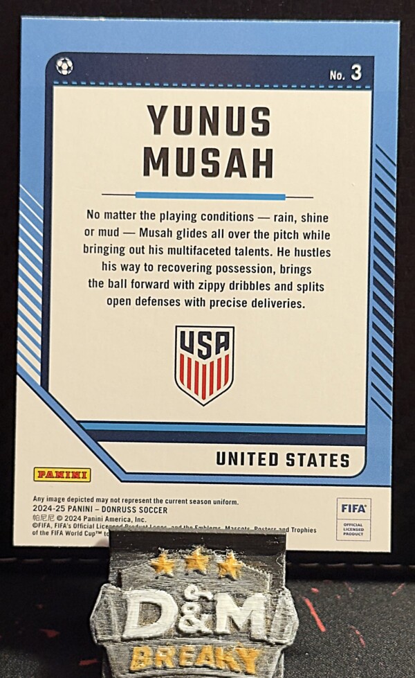 24/25 Panini donruss soccer - Yunus Musah