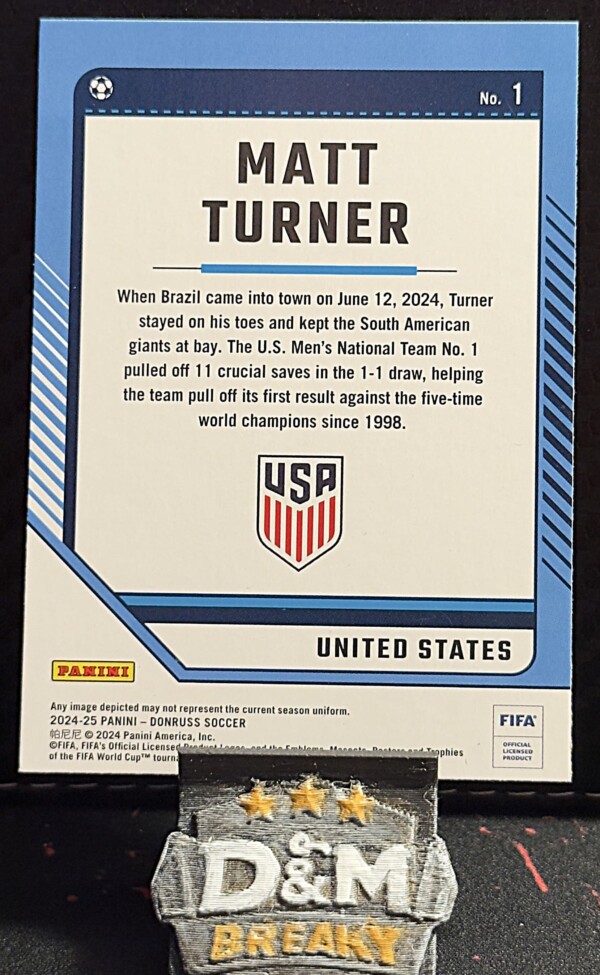 24/25 Panini donruss soccer - Matt Turner