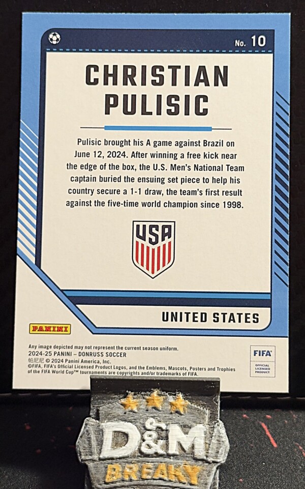 24/25 Panini donruss soccer - Christian Pulisic