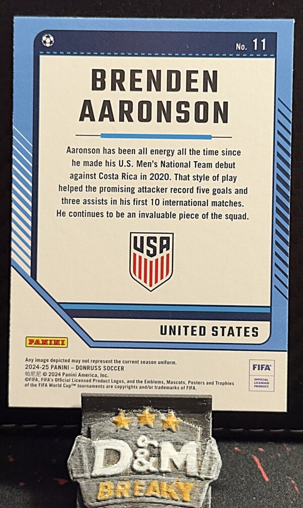 24/25 Panini donruss soccer - Brenden Aaronson