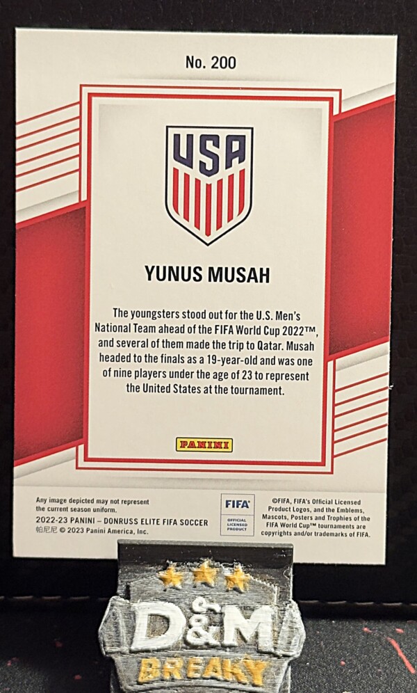 22/23 Panini donruss elite - Yunus Musah