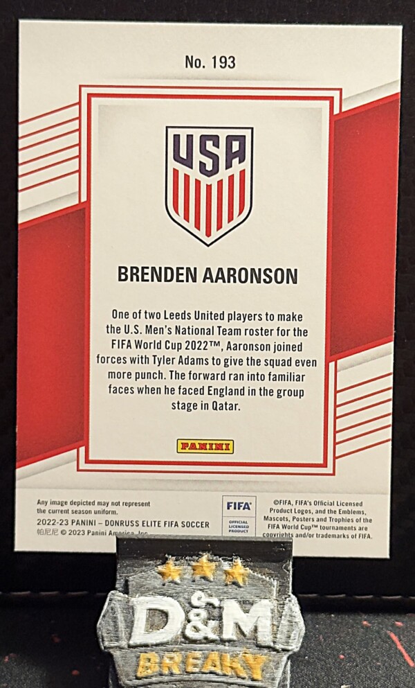 22/23 Panini donruss elite - Brenden Aaronson