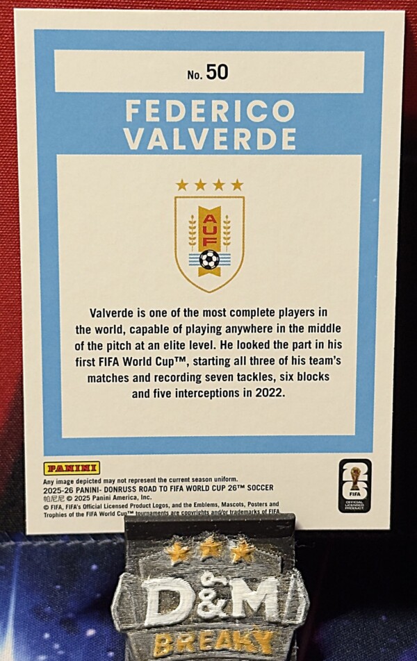 25/26 Panini donruss road to fifa - Federico Valverde
