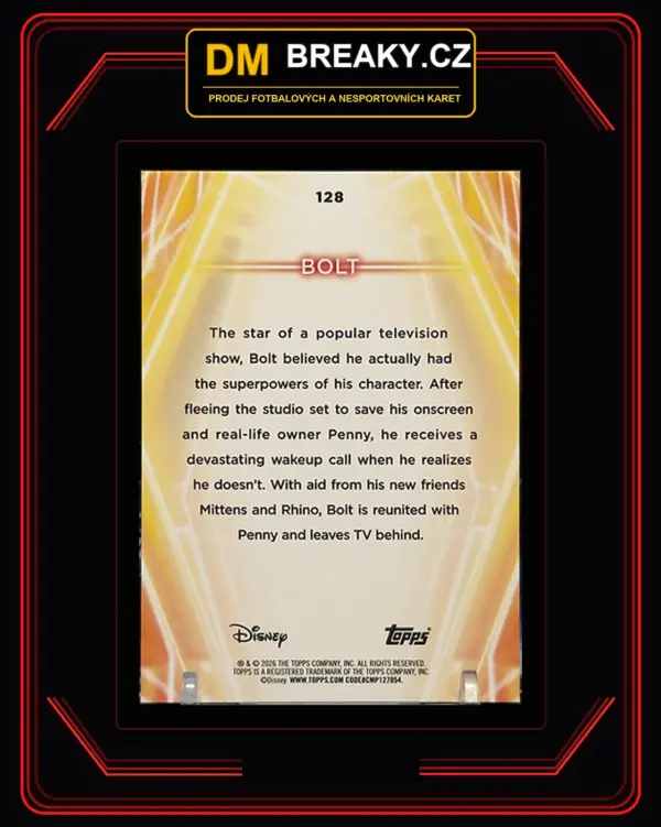 2026 Topps Disney neon - Bolt