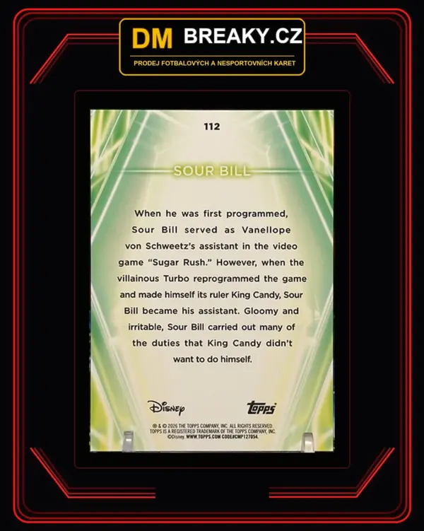 2026 Topps Disney neon - Sour Bill