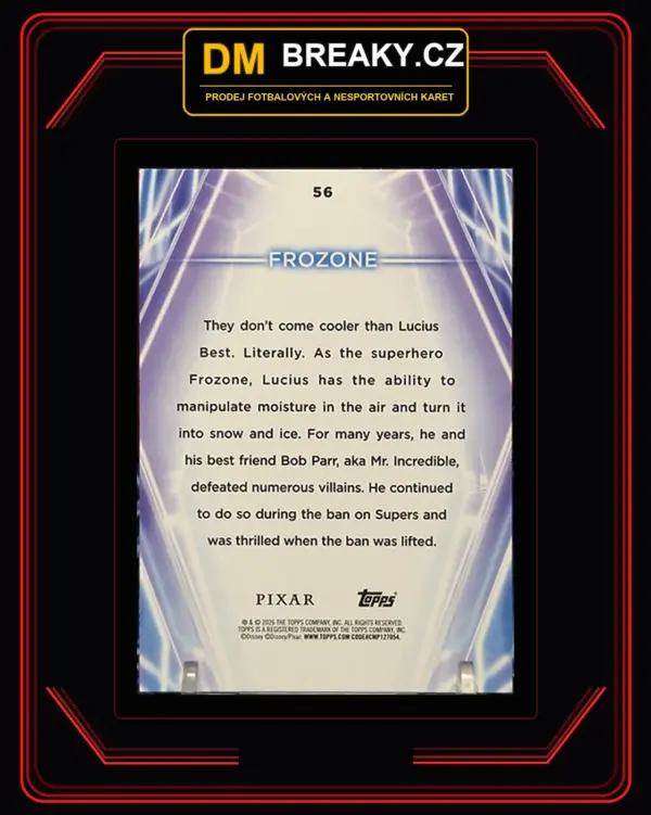 2026 Topps Disney neon - Frozone