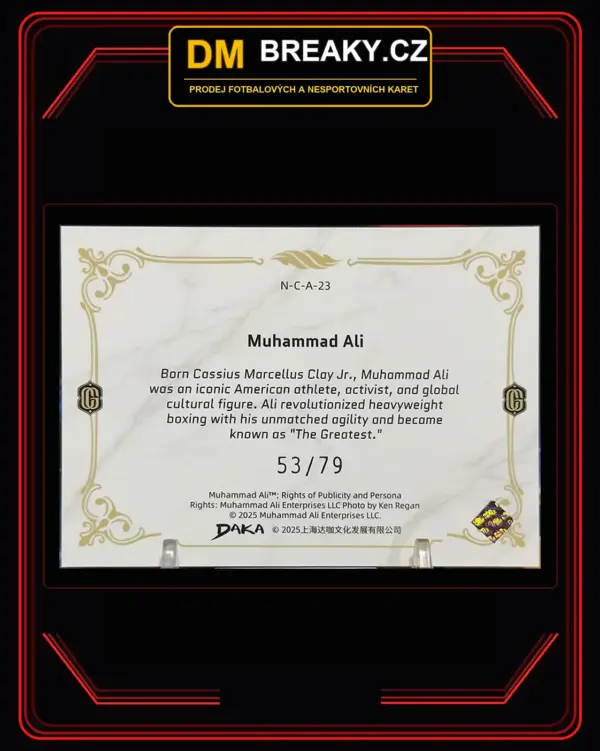 2026 Daka Century Glory - Muhammad Ali (limit /75)
