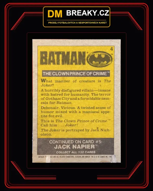 1989 Topps Batman Movie