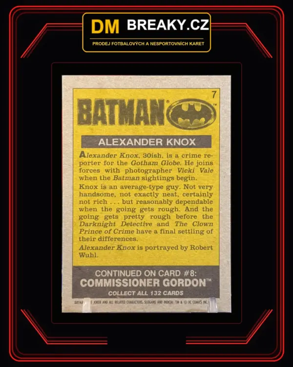 1989 Topps Batman Movie