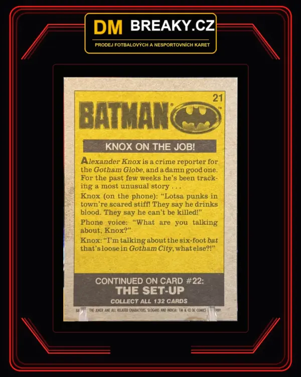 1989 Topps Batman Movie