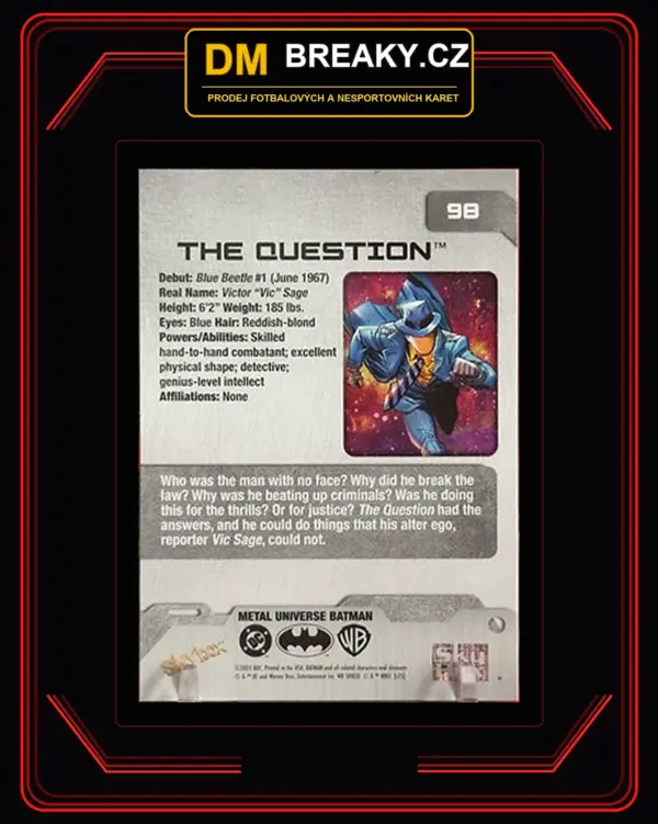 2025 Skybox metal universe - The Question