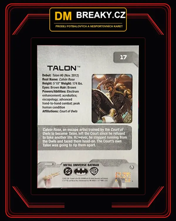 2025 Skybox metal universe - Talon