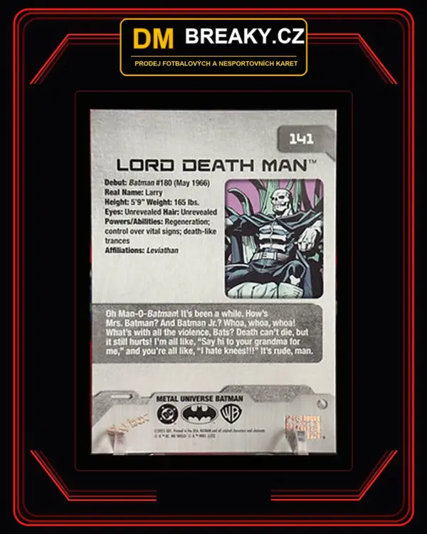 2025 Skybox metal universe - Lord Death man