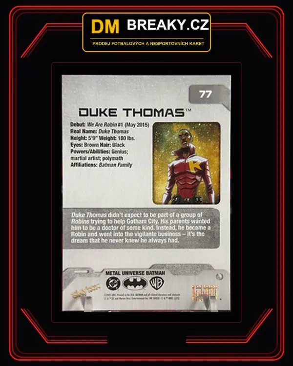 2025 Skybox metal universe - Duke Thomas