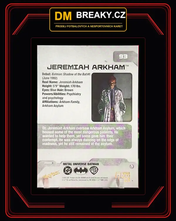 2025 Skybox metal universe - Jeremiah Arkham