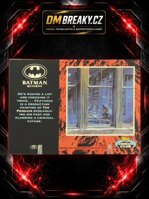 1992 Topps Stadium Club Batman