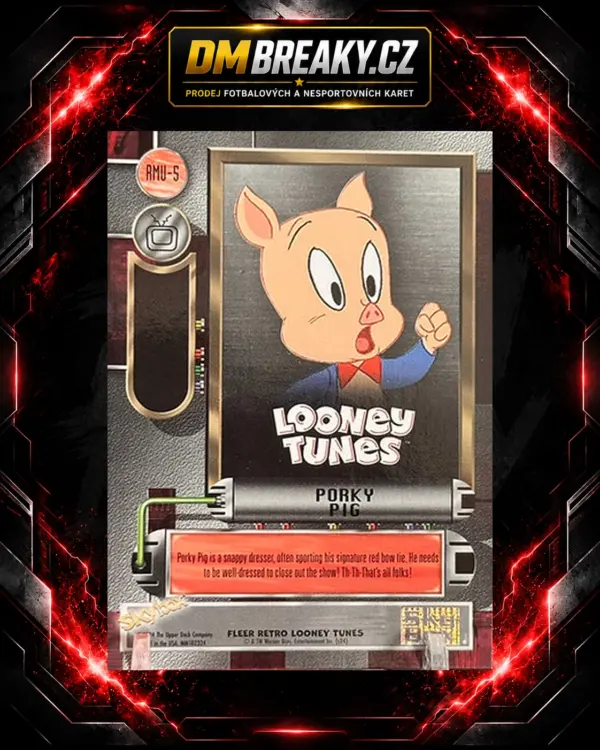 porky_pig_rmu5_zadni 2024 Fleer Retro Looney Tunes
