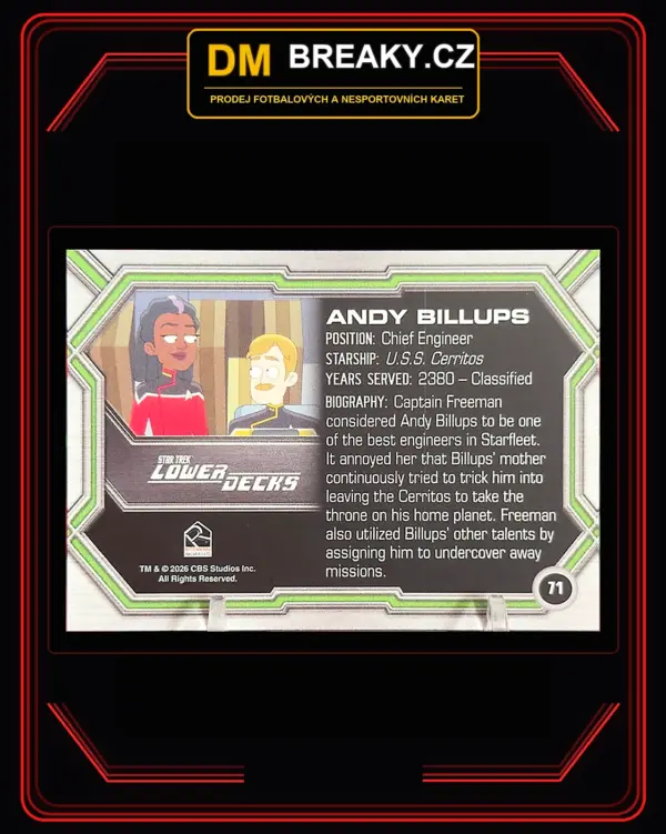 2026 Rittenhouse Star Trek Connections - Andy Billups