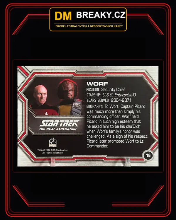 2026 Rittenhouse Star Trek Connections - Worf
