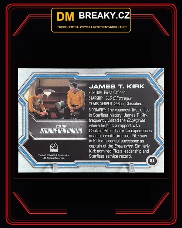 2026 Rittenhouse Star Trek Connections - James T.Kirk