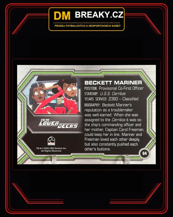 2026 Rittenhouse Star Trek Connections - Beckett Mariner