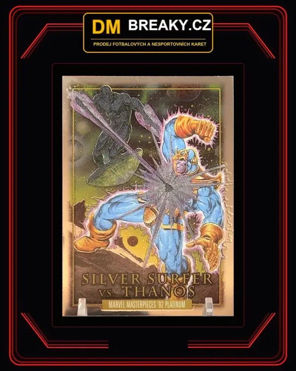 5804 2024 Marvel Masterpieces '92 Platinum - Silver Surfer a Thanos