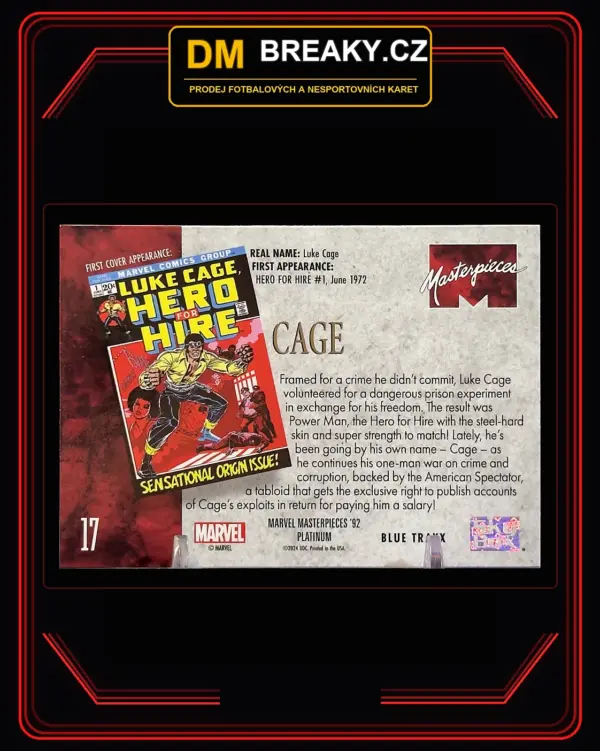 2024 Marvel Masterpieces '92 Platinum - Luke Cage (Power Man)