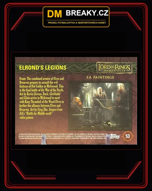 Topps The Lord of the Rings Masterpieces
