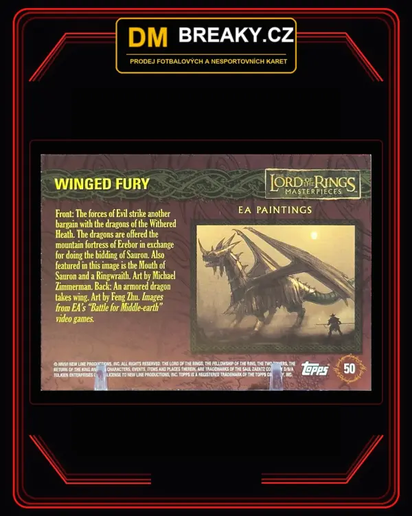 6105 Topps The Lord of the Rings Masterpieces
