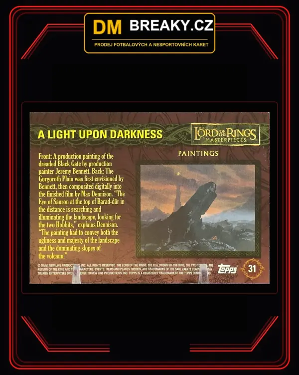 Topps The Lord of the Rings Masterpieces