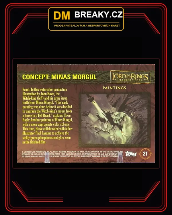 6115 Topps The Lord of the Rings Masterpieces