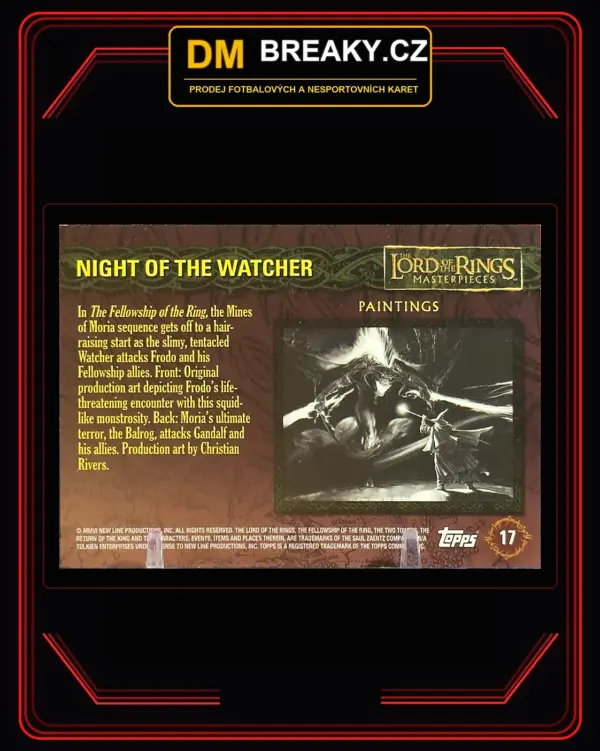Topps The Lord of the Rings Masterpieces