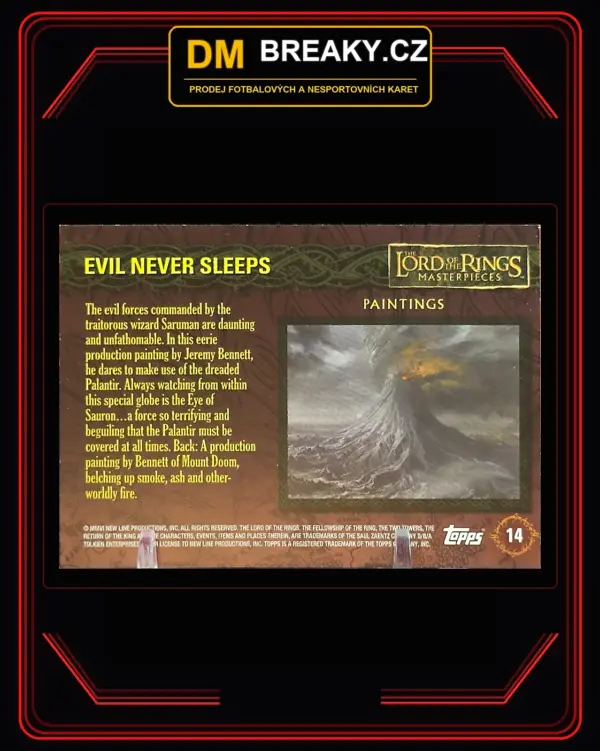 6123 Topps The Lord of the Rings Masterpieces