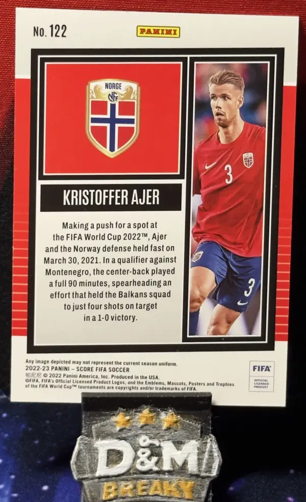 22/23 Panini Score FIFA - Kristoffer Ajer