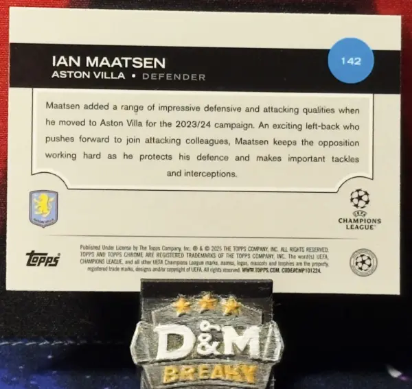 IMG_5126 25/26 TOPPS Flagship UEFA - Ian Maatsen