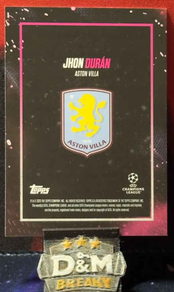 2025 Topps Showtime UEFA - Jhon Durán