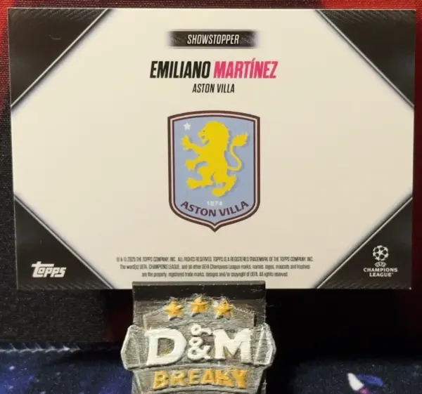 2025 Topps Showtime UEFA - Emiliano Matínez