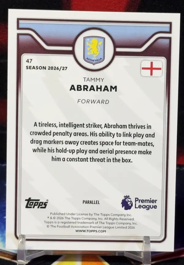 26/27 Topps Premier League - Tammy Abraham (limit/75)