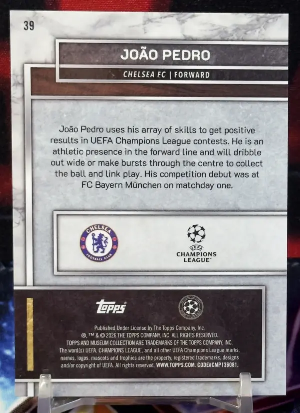 25/26 Topps Museum Collection - João Pedro (limit/249)