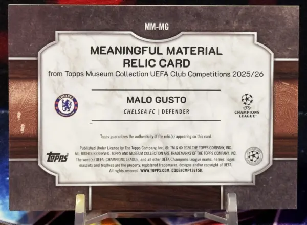 25/26 Topps Museum Collection - Malo Gusto (limit/399)