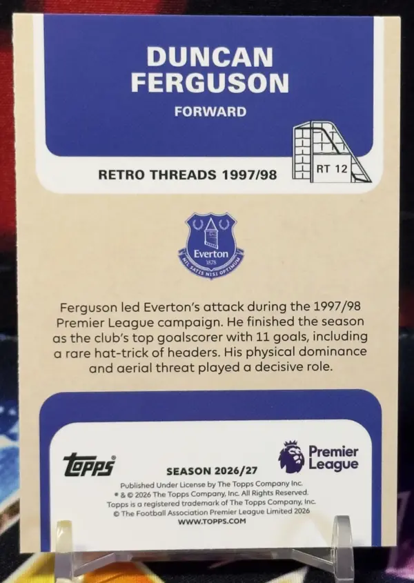 26/27 Topps Premier League - Duncan Ferguson